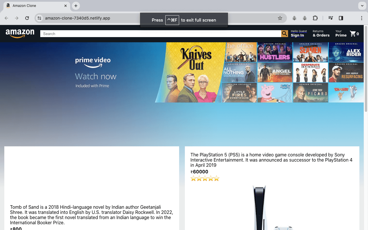 Amazon Clone